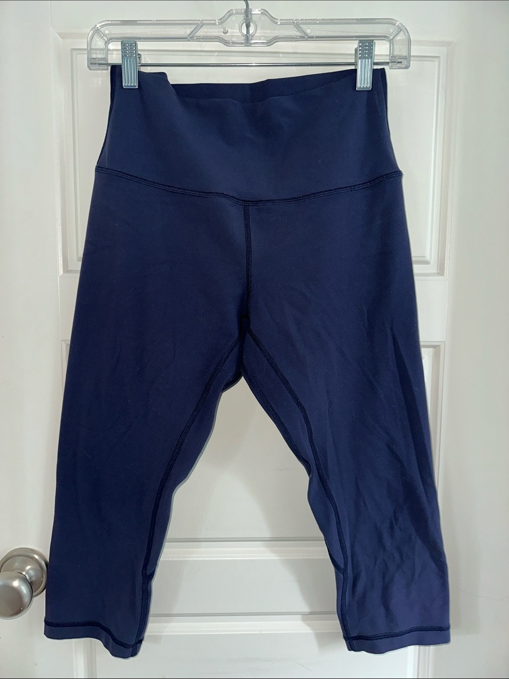 lululemon athletica Navy Cropped Leggings - High Waist